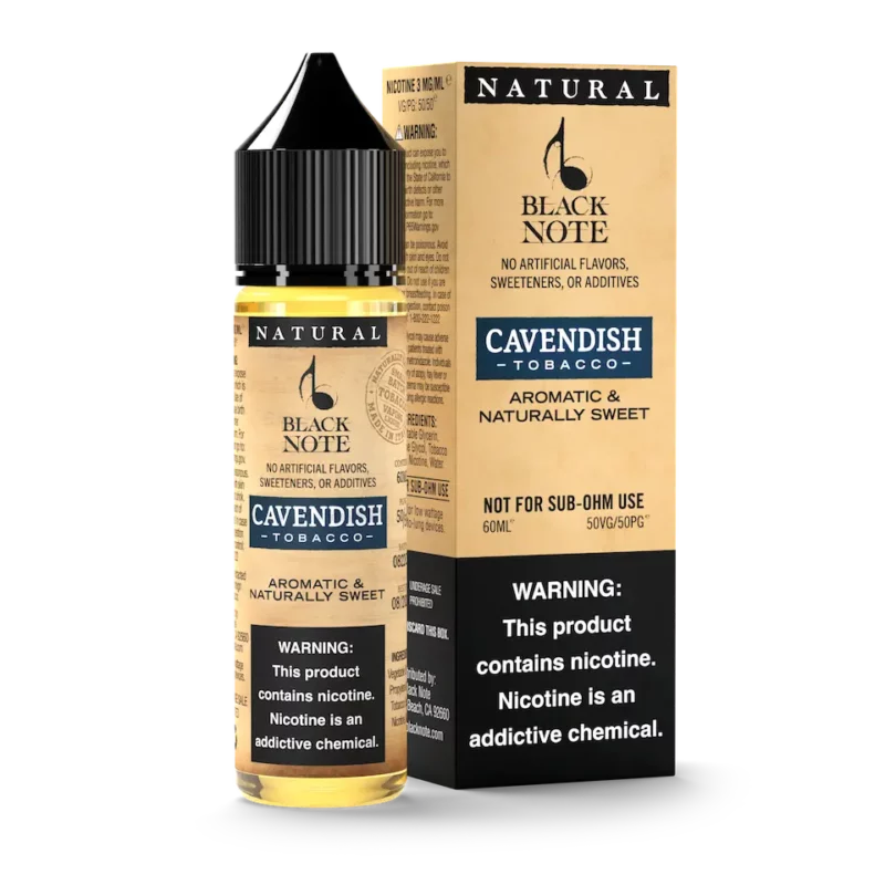 Black Note Cavendish Tobacco 60ml 50-50