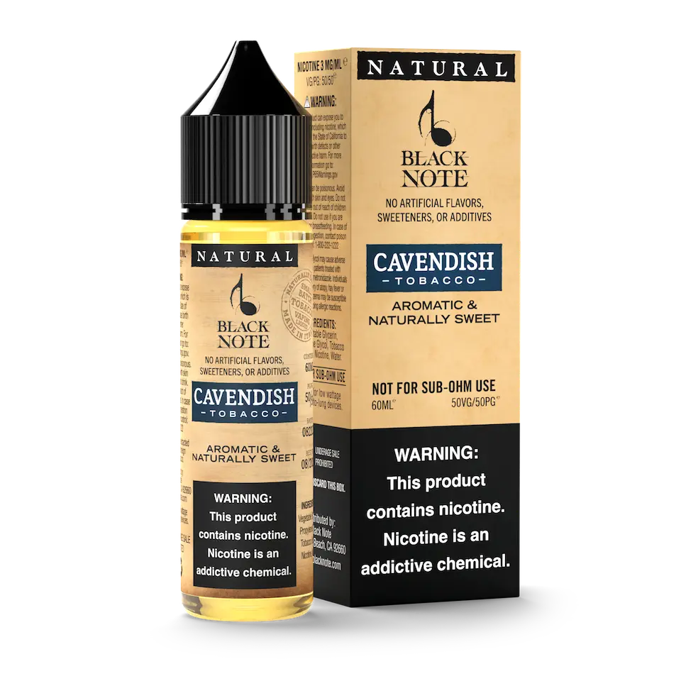 Black Note Cavendish Tobacco 60ml 50-50