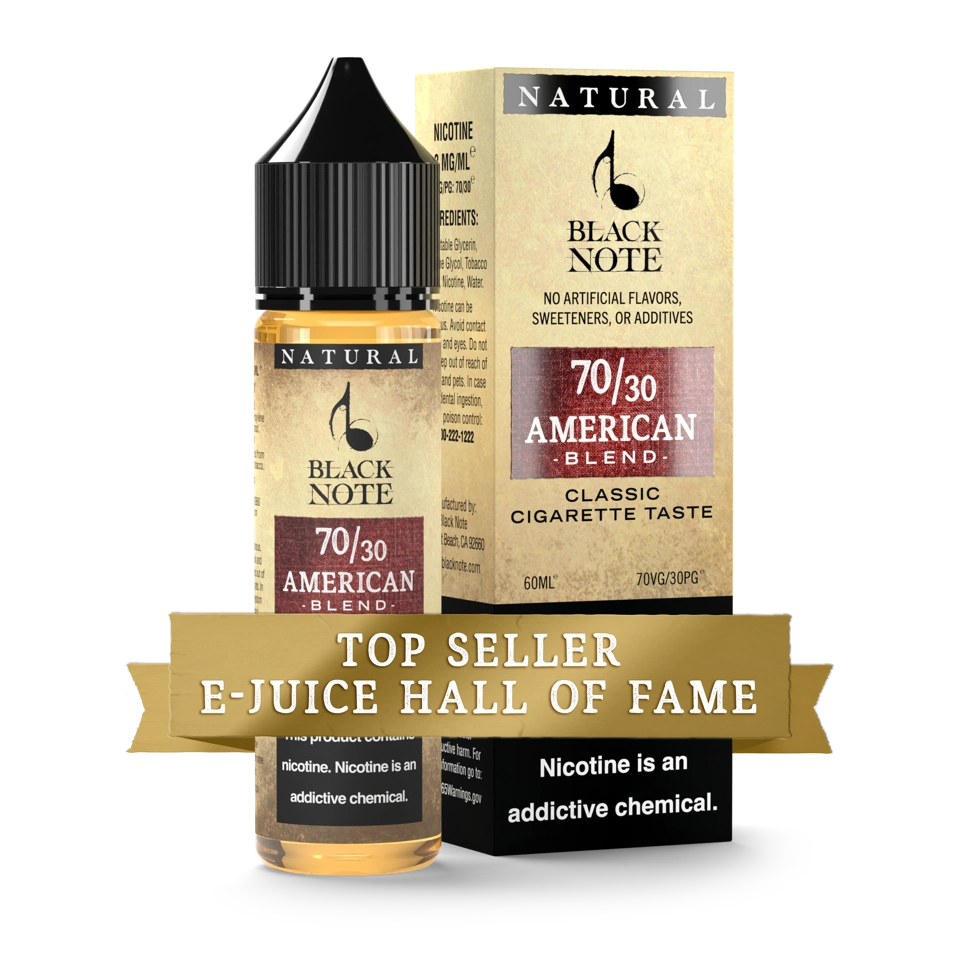 American Blend 70VG/30PG Top Seller E-Juice Hall of Fame
