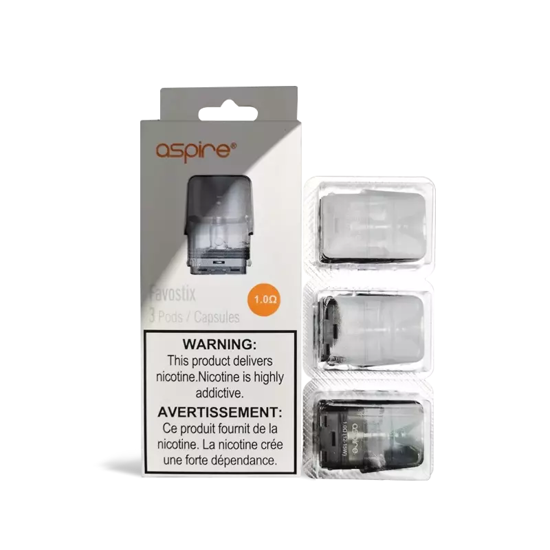 Aspire Favostix Replacement Pod 1.0Ω 3mL (3-Pack)