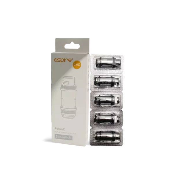 Aspire PockeX Replacement Coils 0.6Ω (5-Pack)