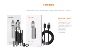 Aspire Zelos 3 Kit (3200mAh, 80W) — technical image 15
