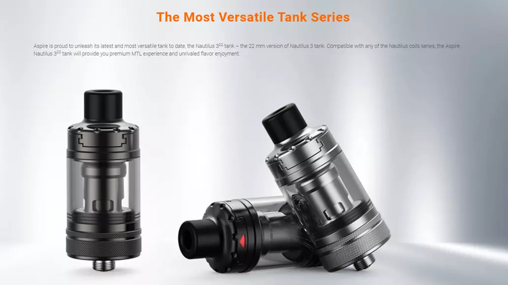 Aspire Nautilus 3S Tank - Black Note