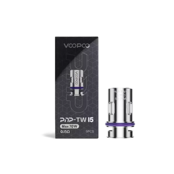 Voopoo PnP-TW15 Replacement Mesh Coils 0.15Ω (5-Pack)