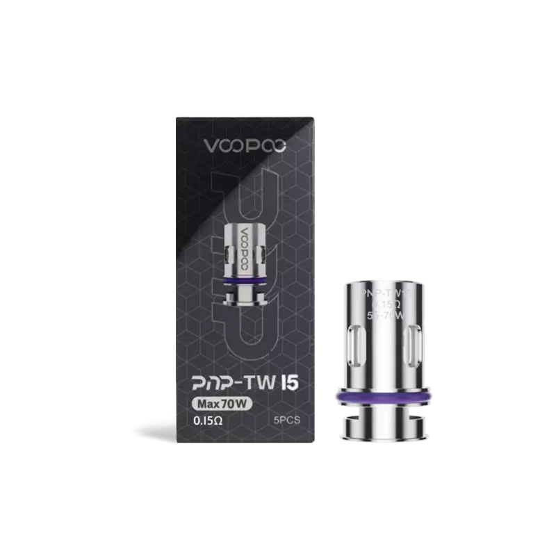Voopoo PnP-TW15 Replacement Mesh Coils 0.15Ω (5-Pack)