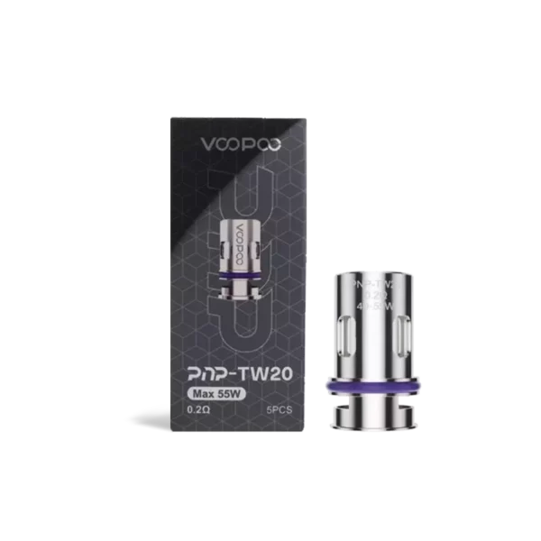 Voopoo PnP-TW20 Replacement Mesh Coils 0.2Ω (5-Pack)
