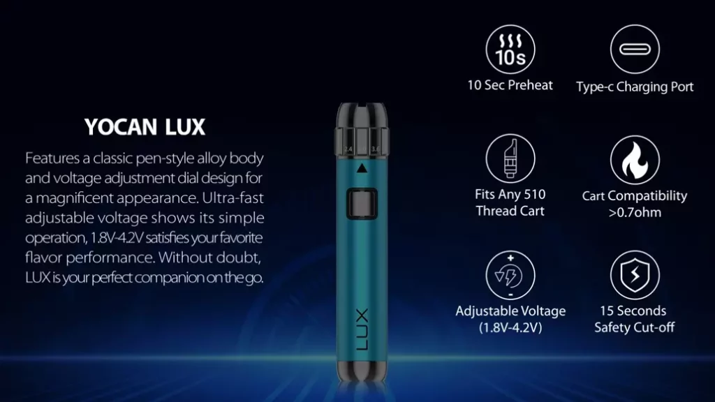 YOCAN 510 Threaded Vape Pen Battery - 3