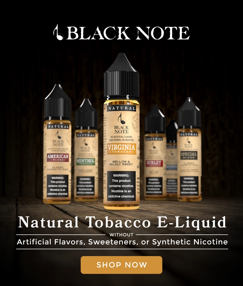 Black Note E-Liquid Banner