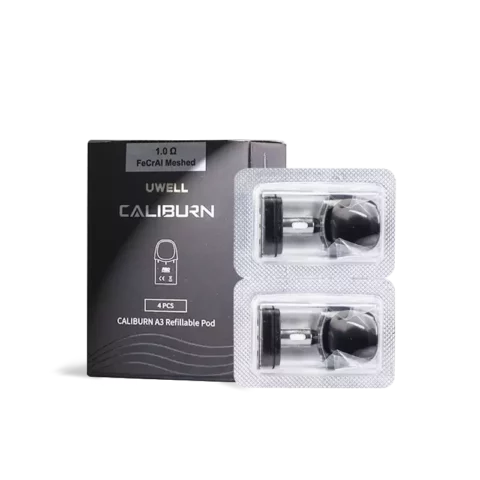 Uwell Caliburn A3 Replacement Pods 1.0Ω (4-Pack)