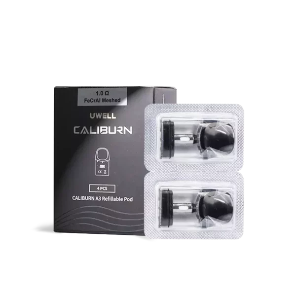 Uwell Caliburn A3 Replacement Pods 1.0Ω (4-Pack)