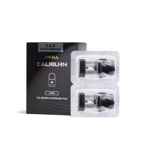 Uwell Caliburn A3 Replacement Pods 0.8Ω (4-Pack)
