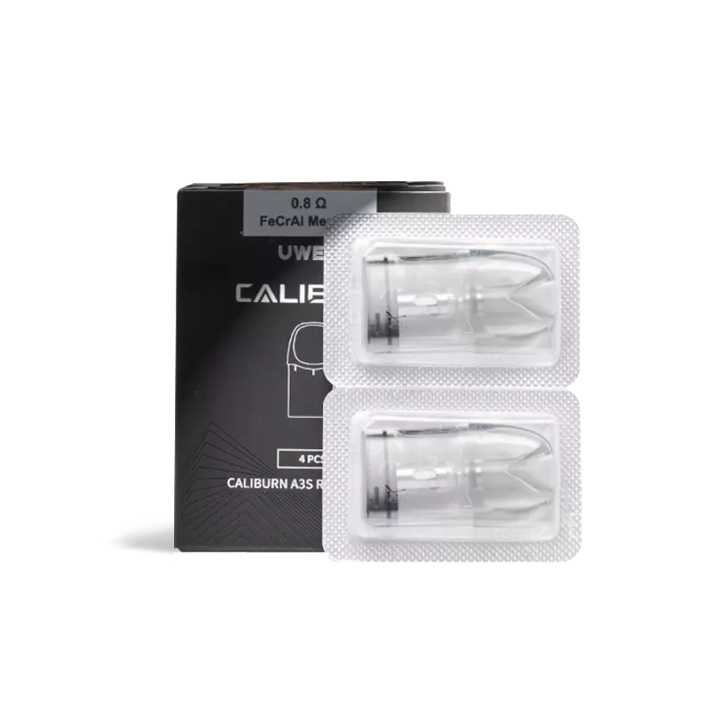 Uwell Caliburn A3S Replacement Pods 0.8Ω (4-Pack)