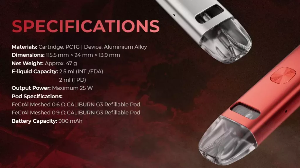 Uwell Caliburn G3 Pod System - 10