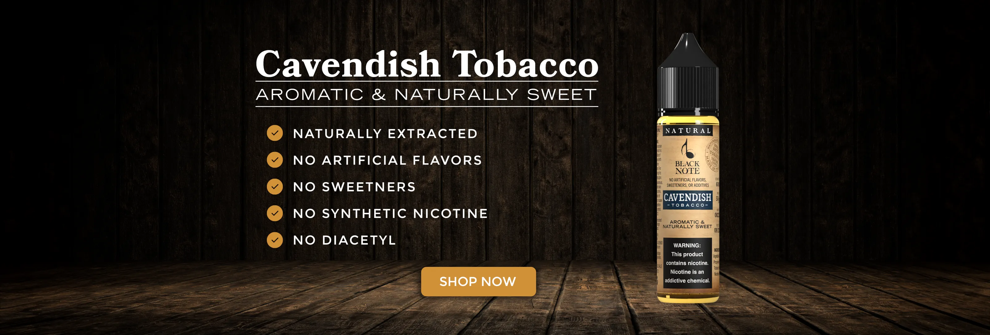 Cavendish Tobacco Eliquid Banner