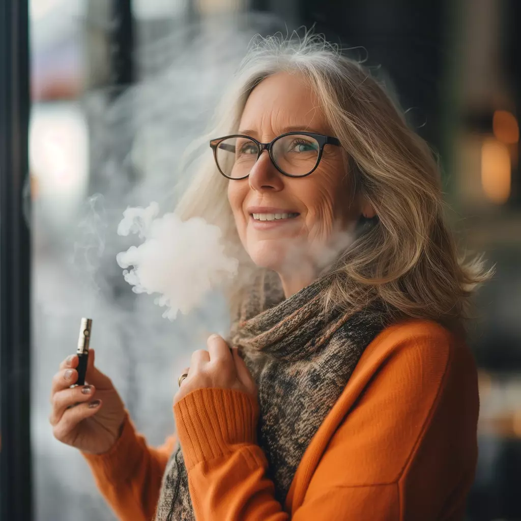 middle aged white women vaping