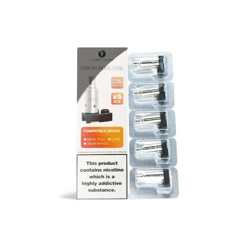 Lost Vape Orion Plus Replacement Coil 0.25Ω (5-Pack)