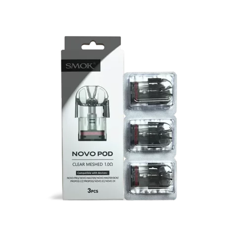 Smok Novo Pod 1.0Ω (Clear Meshed 3mL 3-Pack)