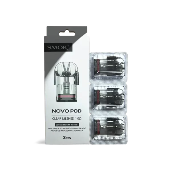 Smok Novo Pod 1.0Ω (Clear Meshed 3mL 3-Pack)