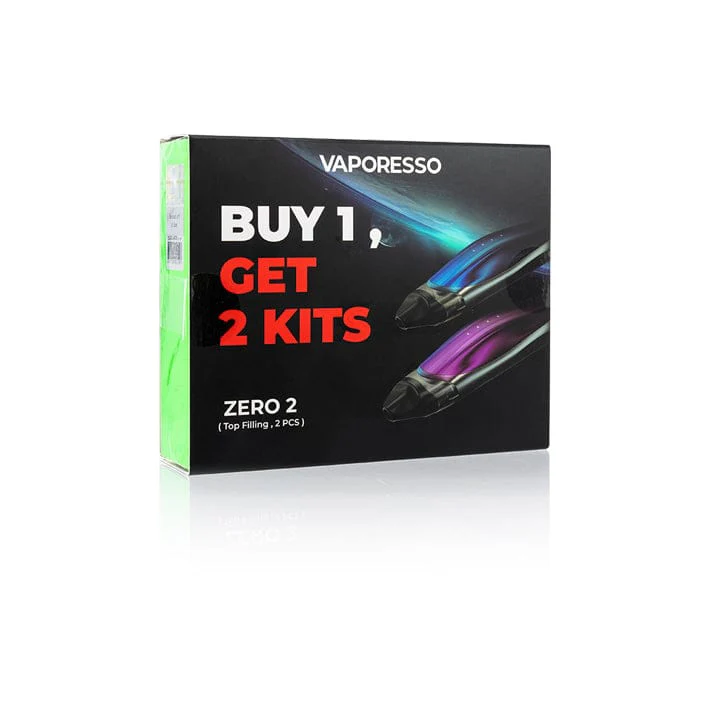 Vaporesso Zero 2 Pod System 2-Pack Promotion-black blue and black purple