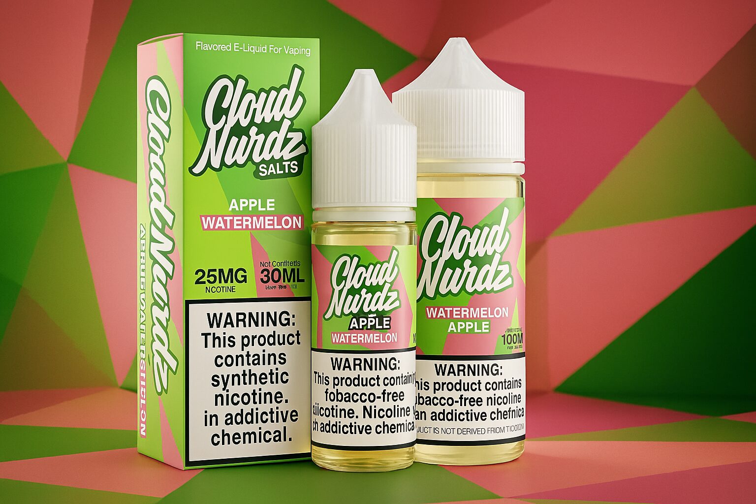 Cloud Nurdz Salt Watermelon Apple