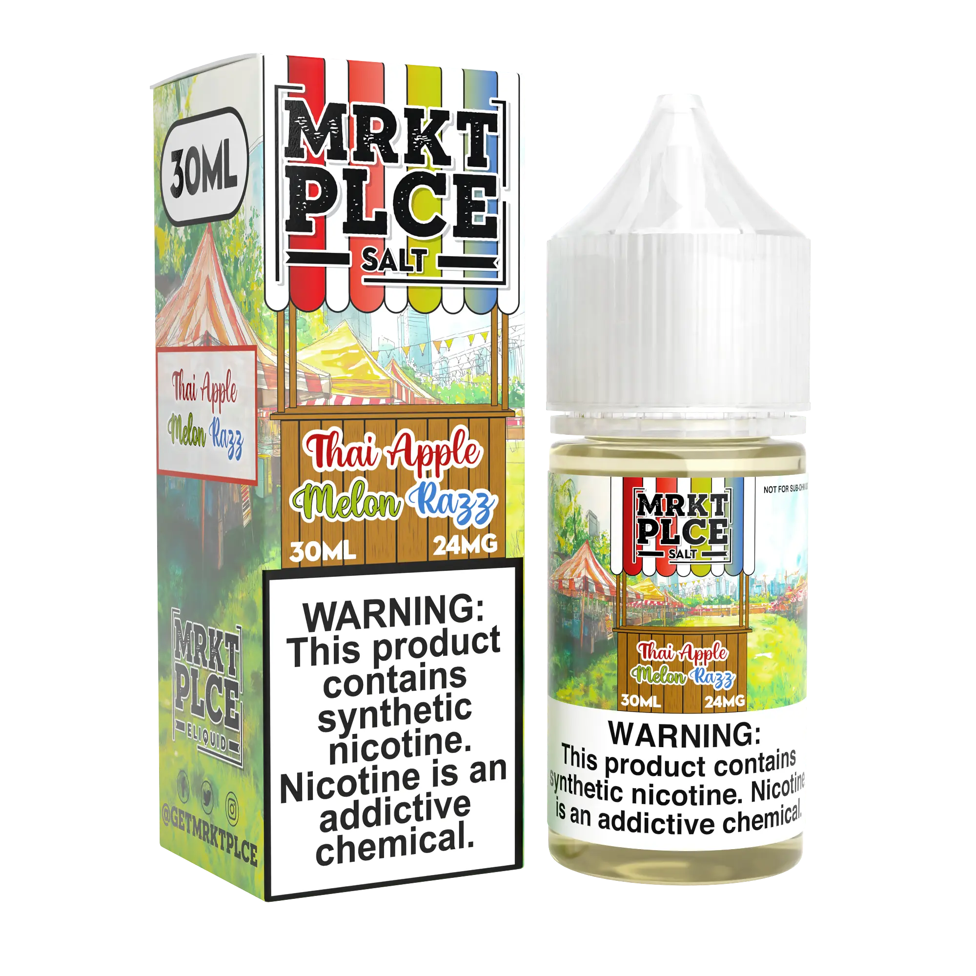 Thai Apple Melon Razz 24MG 30mL Salt