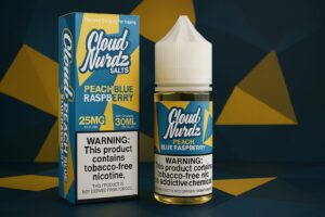 Cloud Nurdz Salt Peach Blue Razz