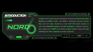 SMOK Nord 6 Pod System Kit — technical image 2
