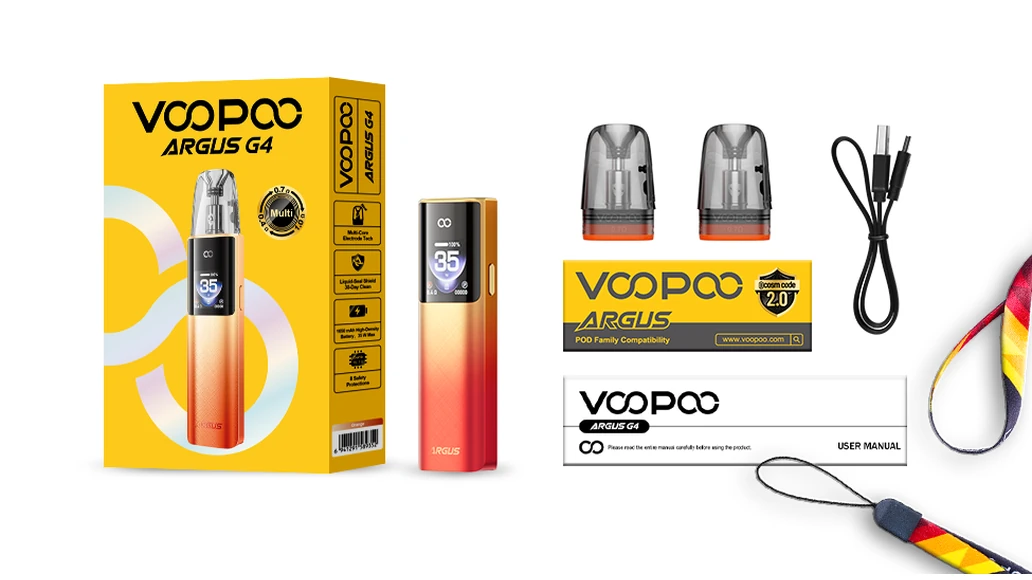 VOOPOO Argus G4 Pod System package contents