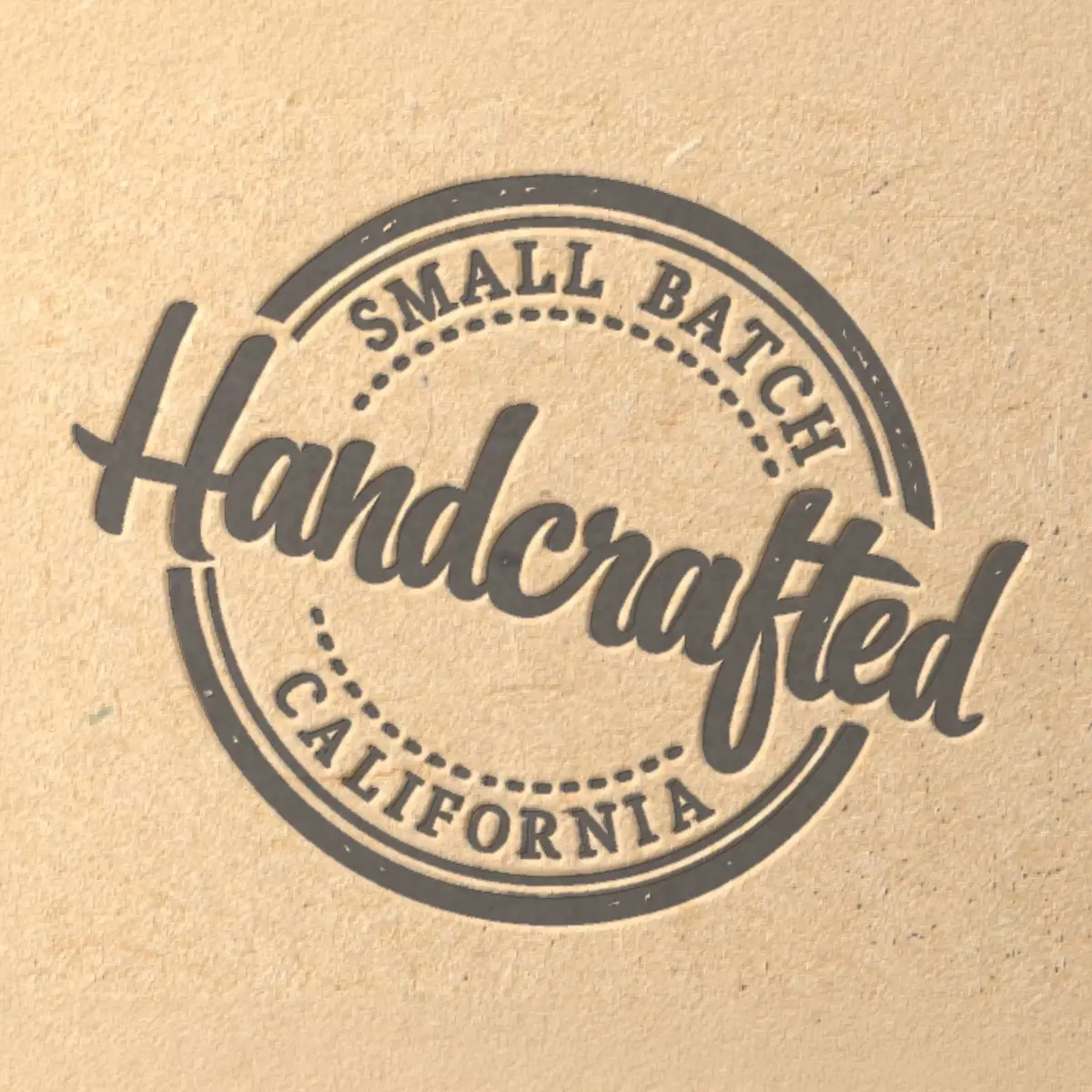 Black Note Handcrafted Small Batch California seal