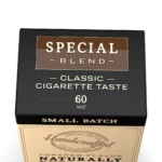 Close-up of the Black Note Special Blend 60ml carton top panel