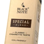 Close-up of the Black Note Special Blend 60ml carton front