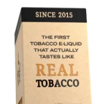 Close-up of the Black Note Virginia Tobacco 60ml carton side panel