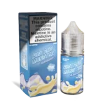Custard Monster Blueberry 30ml salt nicotine vape juice bottle and box, 24mg