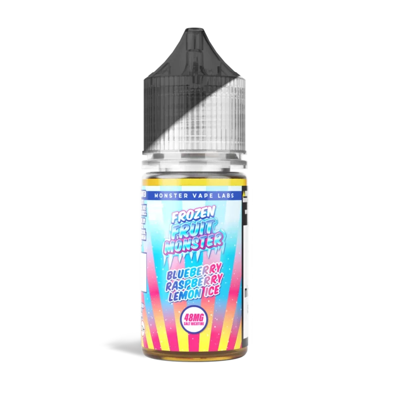 Frozen Fruit Monster Blue Raspberry Lemon Ice 30mL salt nicotine vape juice bottle, 48mg