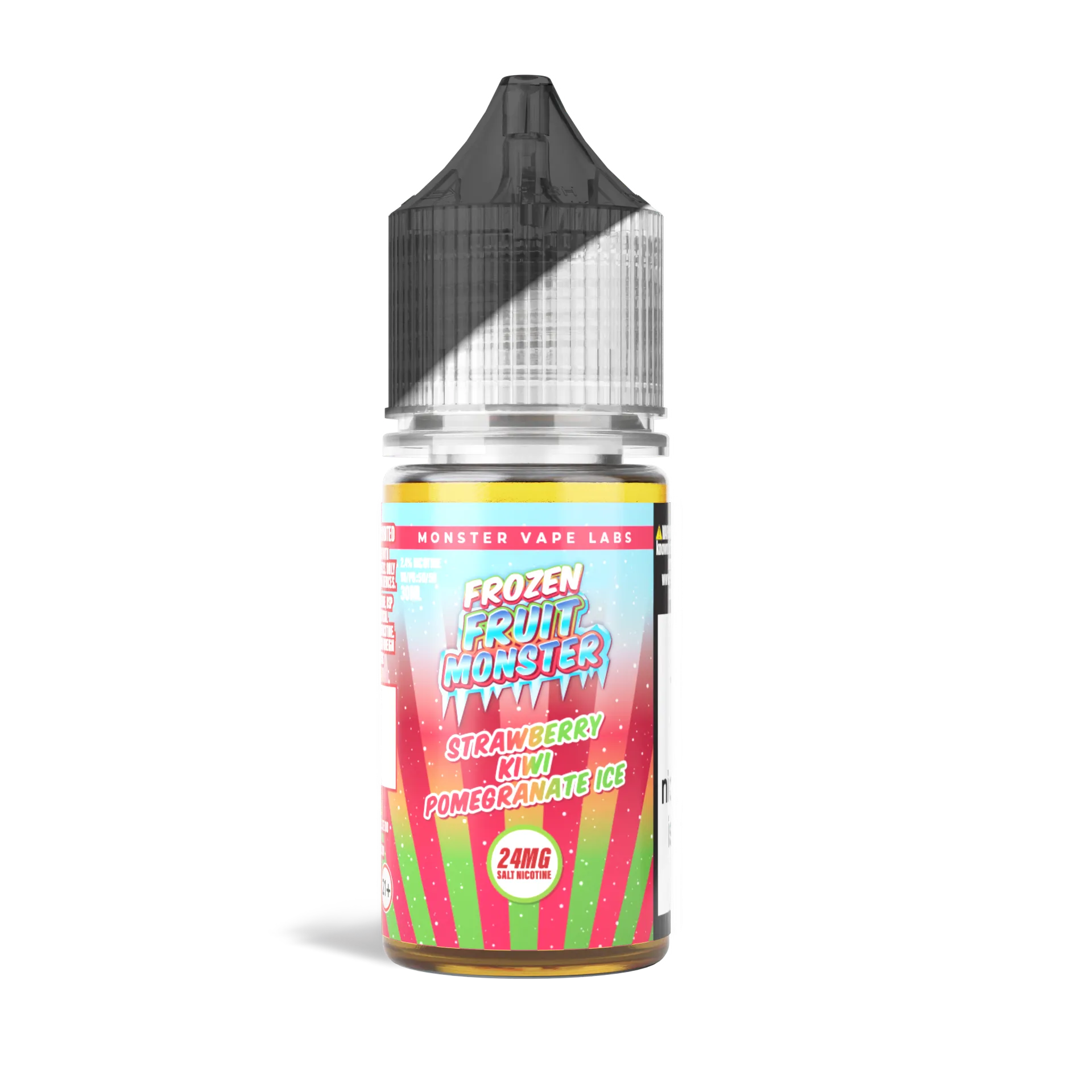 Frozen Fruit Monster Strawberry Kiwi Pomegranate Ice 30mL salt nicotine vape juice bottle, 24mg