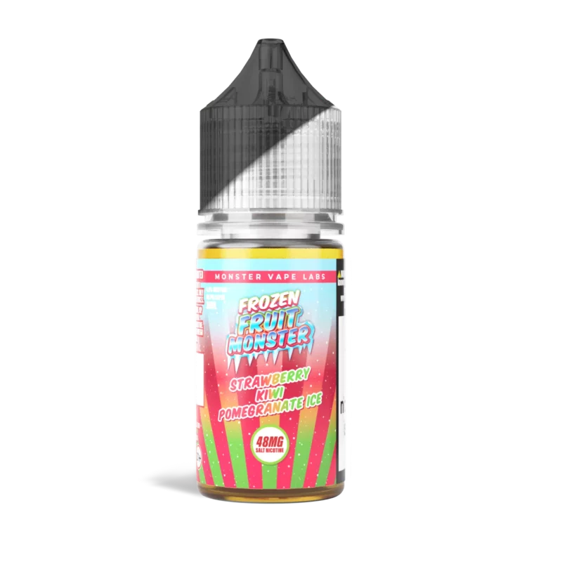 Frozen Fruit Monster Strawberry Kiwi Pomegranate Ice 30mL salt nicotine vape juice bottle, 48mg