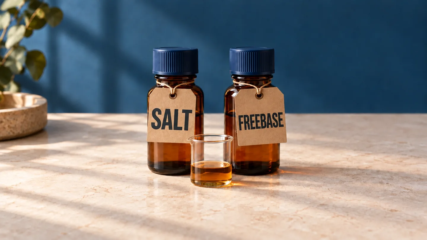Is 3 mg salt nicotine the same as 3 mg freebase?