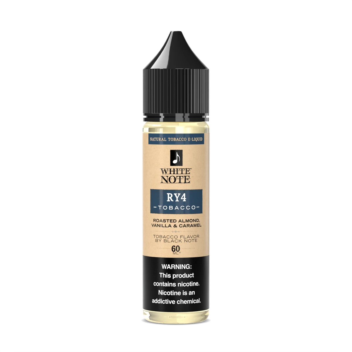 White Note RY4 Tobacco 60 mL bottle front