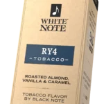 White Note RY4 Tobacco 60 mL carton front label detail